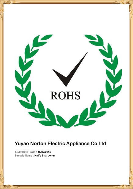 Chine Yuyao Norton Electric Appliance Co., Ltd. certifications