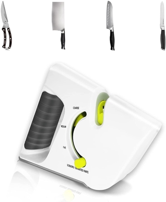 Cookware promotionnel de cuisine de poignée en plastique de picoseconde d'affûteuse de couteau de la Chine pour les lames dentelées avec la lame d'acier de tungstène